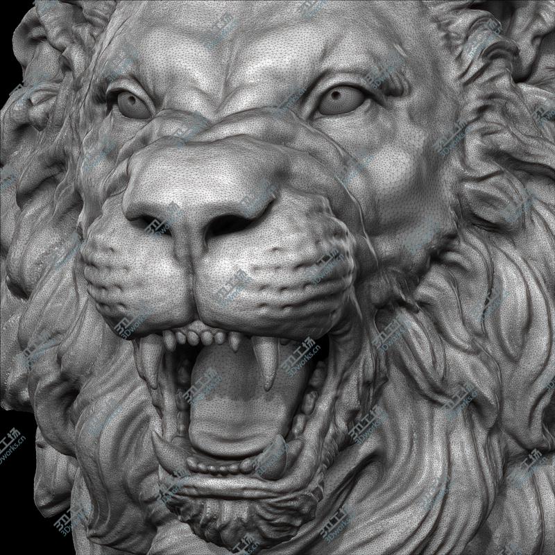 images/goods_img/20210319/Lion Head Statue 3D/4.jpg